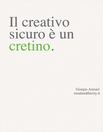 Il creativo è un cretino